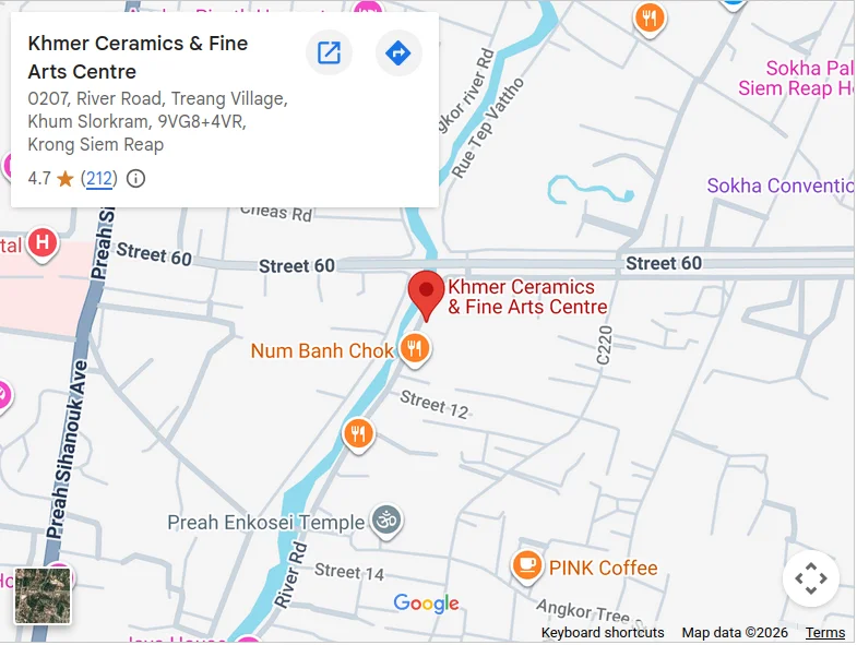 The location of Botanical Gardens in Google Maps