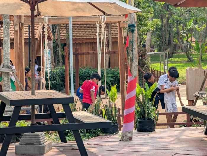 The Playground in the Angkor Botanical Gardens