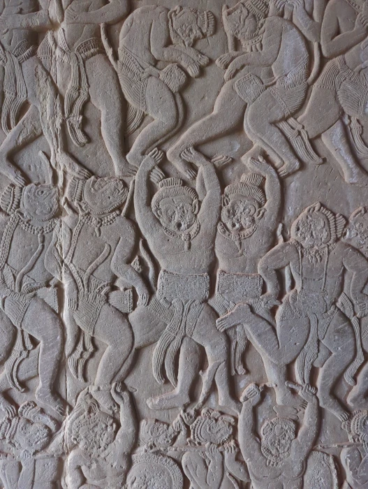 Angkor Wat bas relief carvings