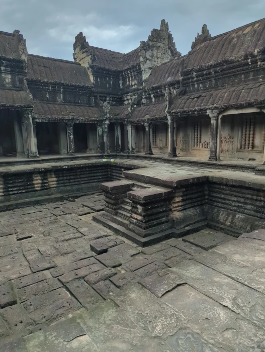 View from Angkor Wat upper terrace