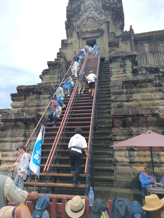 Steep stairs Angkor Wat