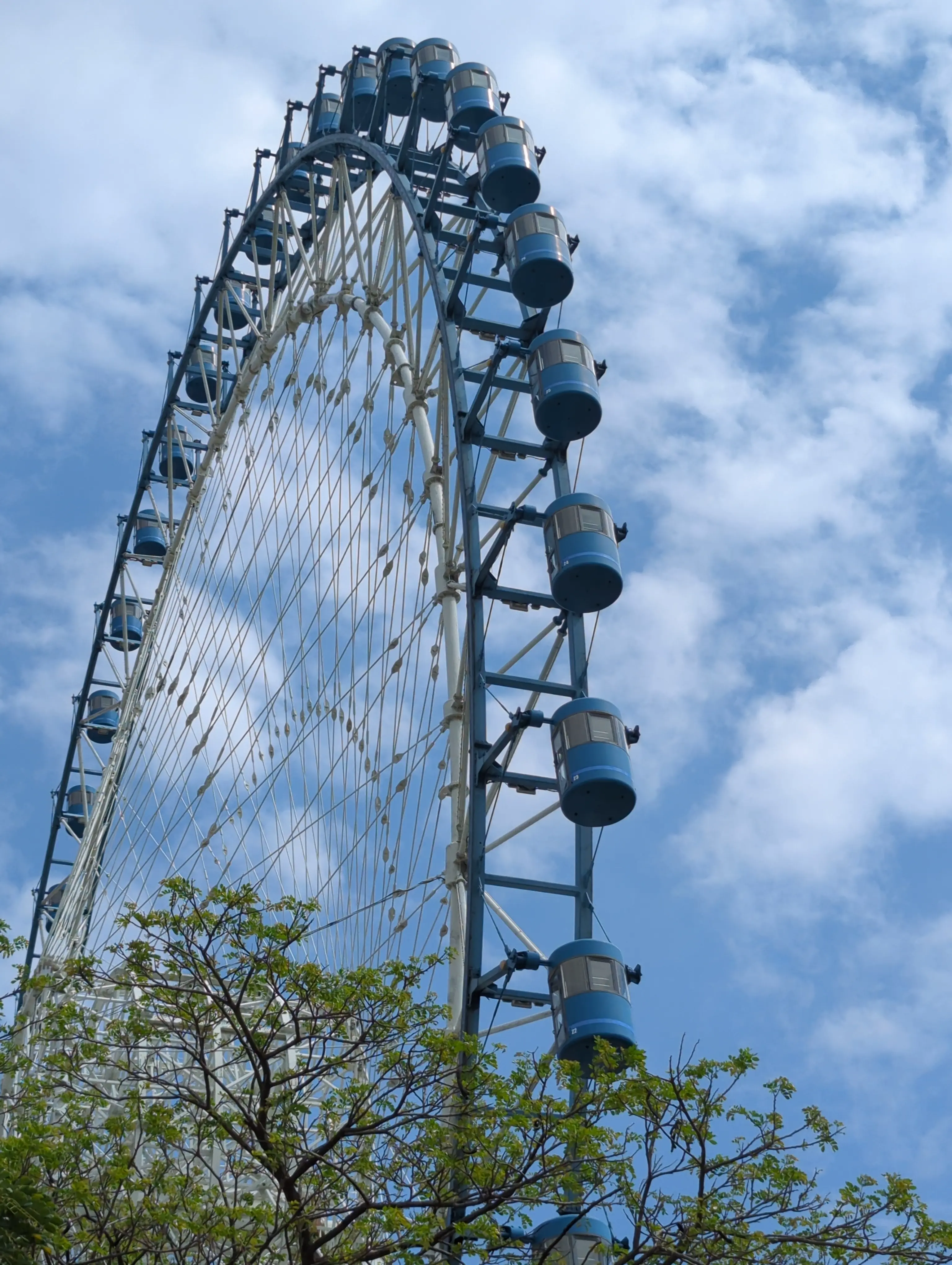 Angkor Eye Ferris Wheel towering above Siem Reap skyline
