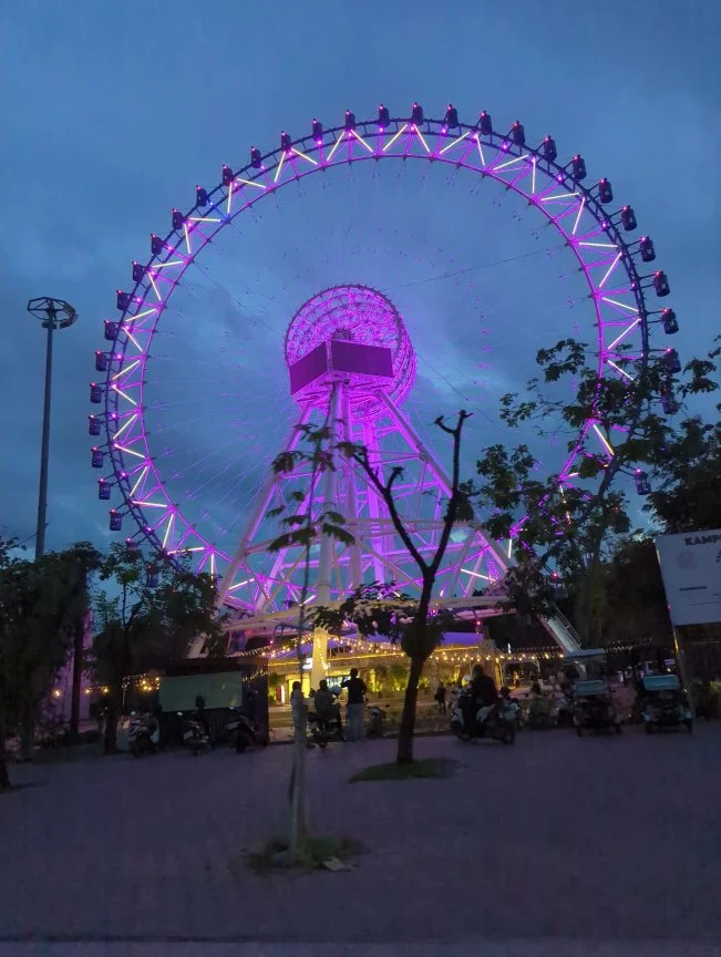 The Angkor-Eye Ferris Wheel At Night
