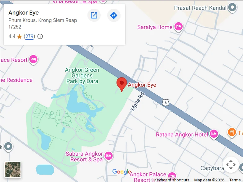 The Location of Angkor Eye Ferris Wheel on Google Maps
