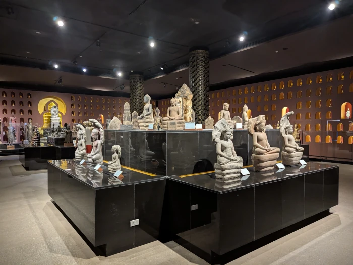 The 1,000 Buddha Gallery at Angkor National Museum