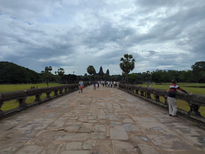 The entrance to Angkor Wat Temple Complex